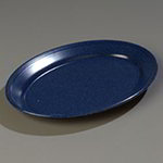 Carlisle 4356035 Dallas Ware Platter, 12 x 8-1/2 in, Oval, Melamine, NSF, Cafe Blue