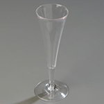 Carlisle 4362007 5-oz Polycarbonate Champagne Flute Glass, Clear