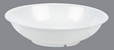Carlisle 4373902 57-oz Footed Serving Bowl - Melamine, White