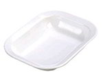 Carlisle 4374502 Melamine Baker Server, 10 x 7.5-in, White