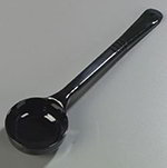 Carlisle 4380-503 4-oz Solid Polycarbonate Portion Server, Black