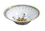 Carlisle 43811923 12-in Melamine Bell Salad Serving Bowl, 5-qt, Flori Design