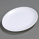 Carlisle 4383002 Oval 16-in Melamine Display Platter, White