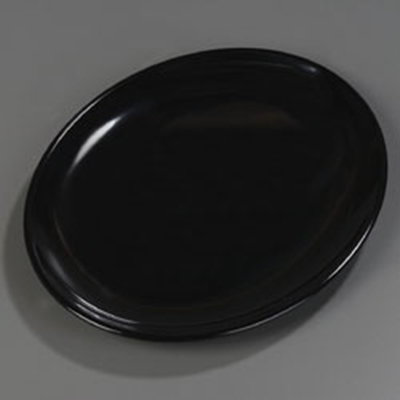 Oval Epicure Display Platter - 16x12" Melamine, Black