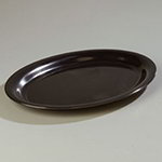 Carlisle 4384003 Oval 21 x 15-in Melamine Catering Platter, Black