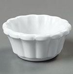 Carlisle 4394302 3-oz Scalloped Ramekin - White