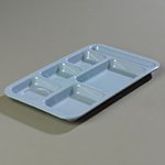 Carlisle 4398259 Rectangular (6)Compartment Tray - Right-Handed, 15x9