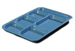 Carlisle 4398992 Heavy 6-Compartment Tray, 10 x 14.5-in, Right Handed,Sandshades