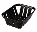 Carlisle 4403003 Munchie Basket, 5-3/8 x 7-3/8-in Black