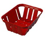 Carlisle 4403005 5-3/8x7-3/8-in Munchie Basket, Red