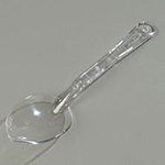 Carlisle 441007 11-in Solid Serving Spoon, Clear