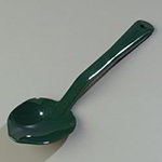 Carlisle 441008 11-in Solid Serving Spoon, Forest Green