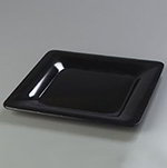 Carlisle 4440003 12-in Palette Designer Displayware Square Plate, NSF, Black