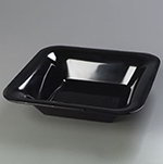 Carlisle 4440203 Palette Designer Displayware Plate, 14 in, Wide Rim, Square, NSF, Black