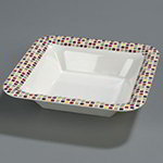 Carlisle 44403918 Palette Designer Displayware Bowl, 14 in Square, Melamine, Mediterranean Tile