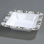 Carlisle 44403919 Palette Designer Displayware Bowl, 14 in Square, Melamine, Modern Squares