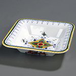 Carlisle 44403923 Palette Designer Displayware Bowl, 14 in Square, Melamine, Flori Design