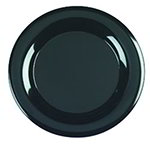 Carlisle 4440403 Palette Designer Displayware Plate, 15 in, Wide Rim, Round, Black