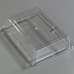 Carlisle 44414C07 Stackable Plate Cover, 14 x 10-in Rectangular Wide Platter, Clear