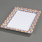 Carlisle 44417917 Palette Designer Displayware Platter, 17 x 13, Rectangular, Spanish Tile