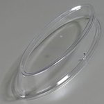 Carlisle 44418C07 Stackable Plate Cover for 22-in Salmon Wide Rim Plate, Clear