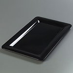Carlisle 4442003 Palette Designer Displayware Food Pan, Full Size, 1 in Deep, Melamine, Black