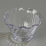 Carlisle 4530-8-07 Tulip Dessert Dish, 5 oz., SAN, 6 per Pack, NSF, Clear