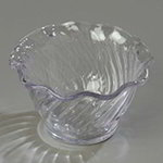 Carlisle 453207 5-oz Polycarbonate Tulip Dessert Dish, Clear