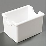Carlisle 455002 Sugar Packet Caddy, Holds 20 Packets, Plastic, White