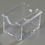 Carlisle 4550-807 Plastic Sugar Packet Caddy, Holds 20 Packets, Clear
