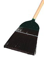 Carlisle 4564901 54-in Upright Broom w/ Metal Top, Brown Polypropylene Bristles