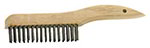 Carlisle 4577600 10-in Wire Brush w/ Carbon Steel Wire Bristles