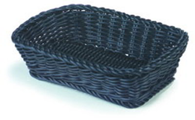 Oval 11.5 x 8.5 x 2-3/4-in Basket, Mold Mildew Resistant, Black