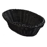 Carlisle 4920603 Oval 9 x 6-1/4 x 2.5-in Basket, Mold Mildew Resistant, Black