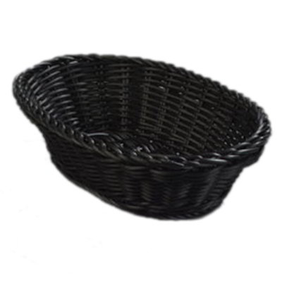 Carlisle 4920603 Oval 9 x 6-1/4 x 2.5-in Basket, Mold Mildew Resistant, Black