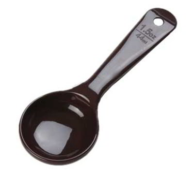 Carlisle 492201 1-1/2-oz Solid Portion Spoon - Short Handle, Poly, Reddish-Brown