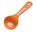 Carlisle 492524 2-1/2-oz Solid Portion Spoon - Short Handle, Poly, Orange