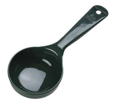 Carlisle 492808 4-oz Solid Portion Spoon - Short Handle, Poly, Forest Green