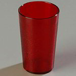 Carlisle 5212-810 SAN Stackable 12 oz Tumblers, 12 Pack, Ruby