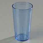 Carlisle 5216-854 SAN Stackable 16 oz Tumblers, 12 Pack, Pebbled Exterior, Blue