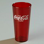 Carlisle 52243550H 24-oz Coca-Cola Stackable Tumbler, Ruby