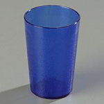 Carlisle 552647 Stackable Tumbler, 8 oz., Pebbled Texture, SAN, Royal Blue
