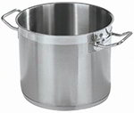 Carlisle 601112 12-qt Stock Pot w/ Loop Handles, Induction Ready, 18/10 Stainless