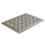 Carlisle 601829 1-3/4-oz Mini Muffin/Cupcake Pan - 24-Cup, Aluminized Steel