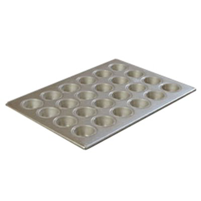 Carlisle 601829 1-3/4-oz Mini Muffin/Cupcake Pan - 24-Cup, Aluminized Steel