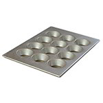 Carlisle 601834 12-Cup Heavy Duty Cupcake Pan, Large Cup (3-1/4-in Dia)