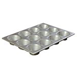 Carlisle 601837 12-Cup Heavy Duty Cupcake Pan, 6-oz, Extra Large Cup (3-11/16-Dia)