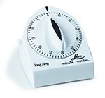 Carlisle 60300 One-Hour Timer w/ Long Ring, White