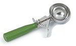 Carlisle 60300-12 1-Piece Color Coded Disher Size 12, 3-1/4-oz Bowl, Green