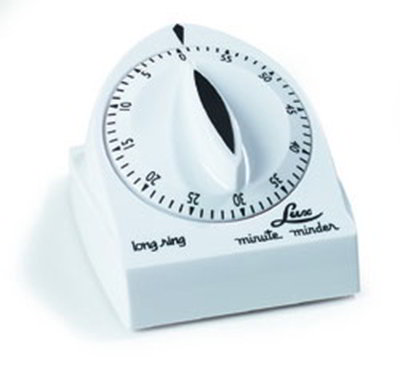 Carlisle 60300 Timer - Manual Turn Dial, Plastic, White